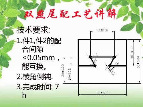 双燕尾配工艺讲解