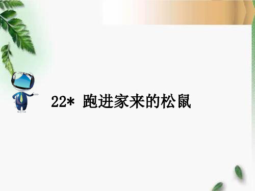 人教六年级语文上册22《跑进家来的松鼠》课文原文