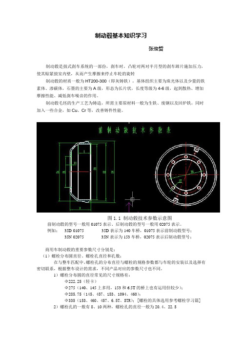 制动毂基本知识学习