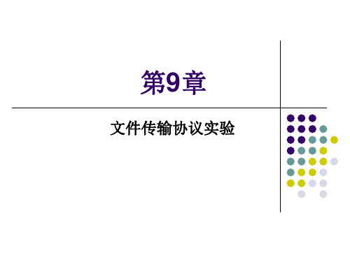 第9章 文件传输协议实验