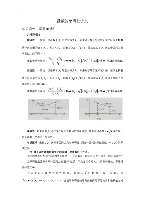 函数的单调性与最值讲义