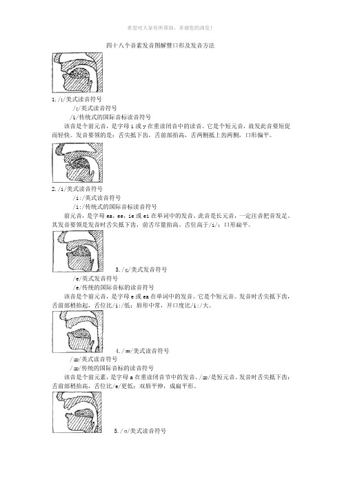 国际音标发音方法及图解