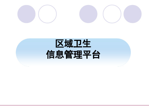 区域卫生信息平台资料45页PPT文档