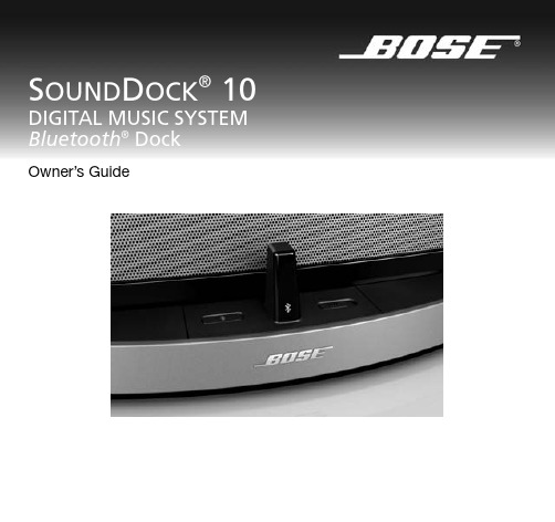 SoundDock 10数位音乐系统说明书