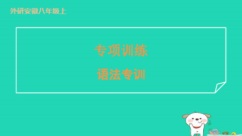 八年级英语上册专项训练语法专训新版外研版