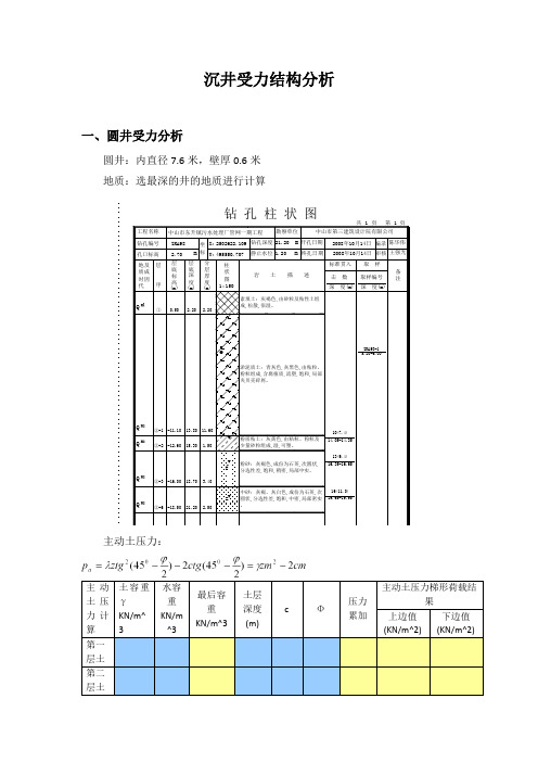 沉井计算书