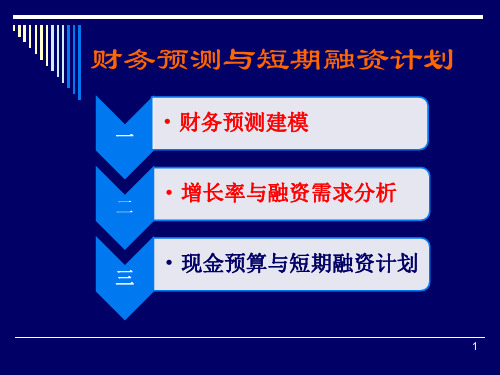 增长率与融资需求分析