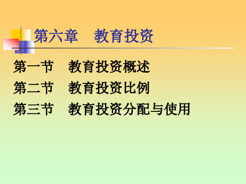 教育投资.ppt