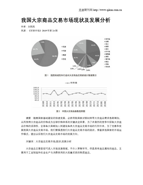 我国大宗商品交易市场现状及发展分析