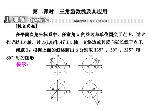 高中数学 1.2.1.2 三角函数线及其应用课件 新人教A版必修4