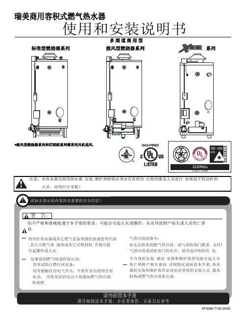 瑞美G100系列说明书(中文)