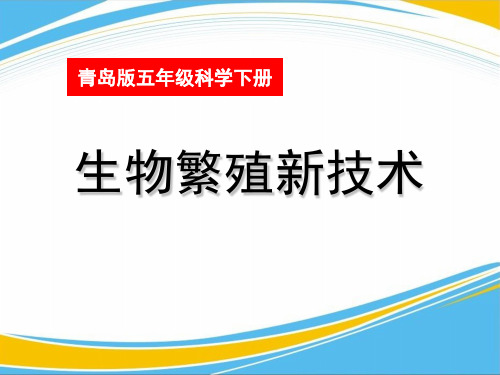 《生物繁殖新技术》PPT下载【优秀课件】