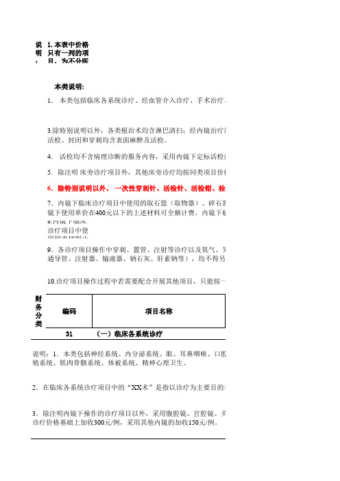 浙江省基本医疗服务价格电子版最新