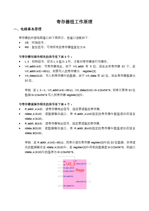 Verilog实验三原理3：寄存器组原理 (1)