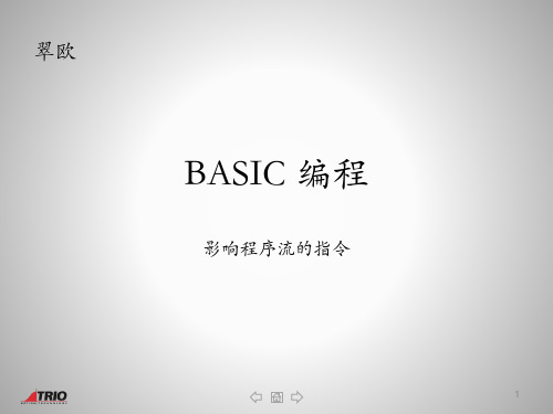 trio翠欧_BASIC_编程影响程序流运行执行逻辑顺序的指令中文说明书