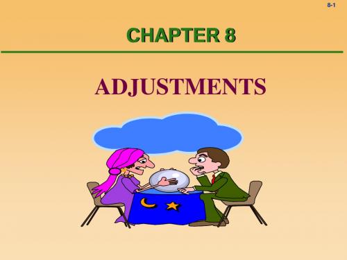 Chapter 8 Adjustments