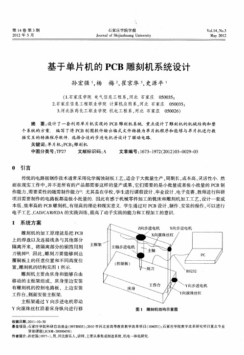 基于单片机的PCB雕刻机系统设计