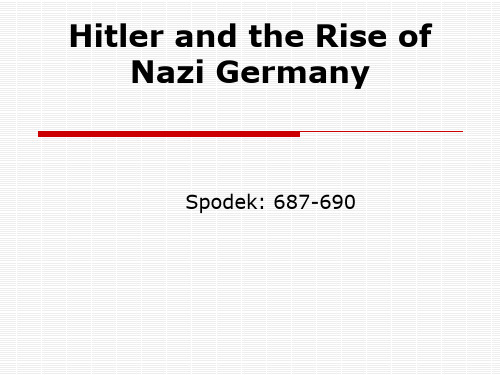 Rise of Nazi Germany and Beginning of World