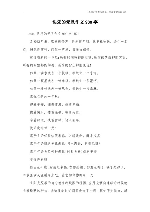 快乐的元旦作文900字_25