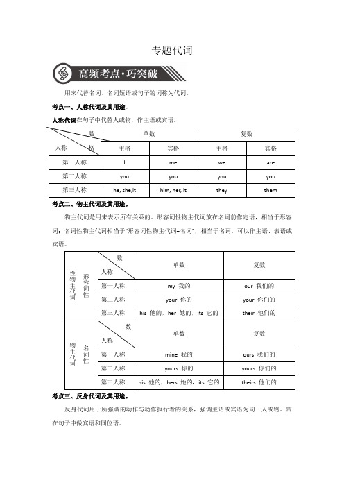 代词复习