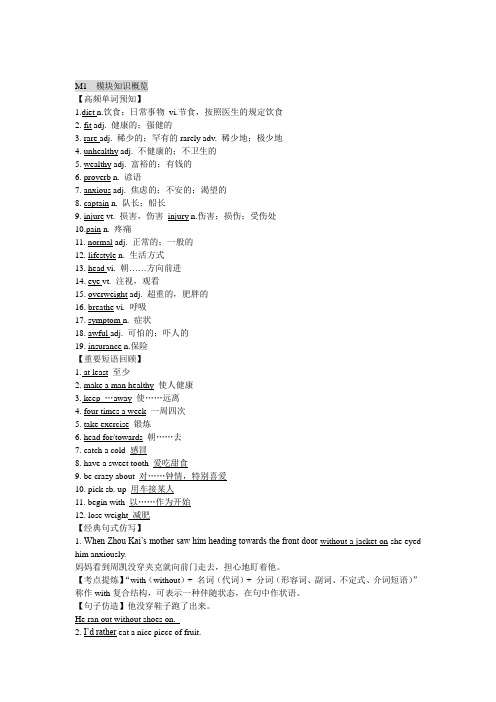 必修2 1-6 模块知识概览