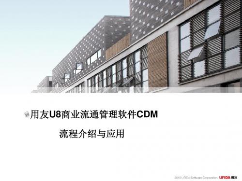 U8CDM流程介绍和应用-PPT精选文档