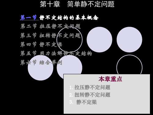 力学竞赛——第十章 简单静不定问题 共52页