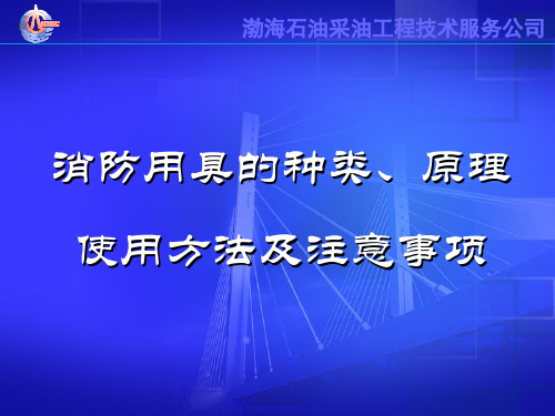 灭火器的种类及使用方法 PPT课件