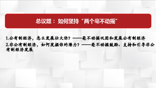 1.2 坚持“两个毫不动摇” 课件 高中政治统编版必修二经济与社会