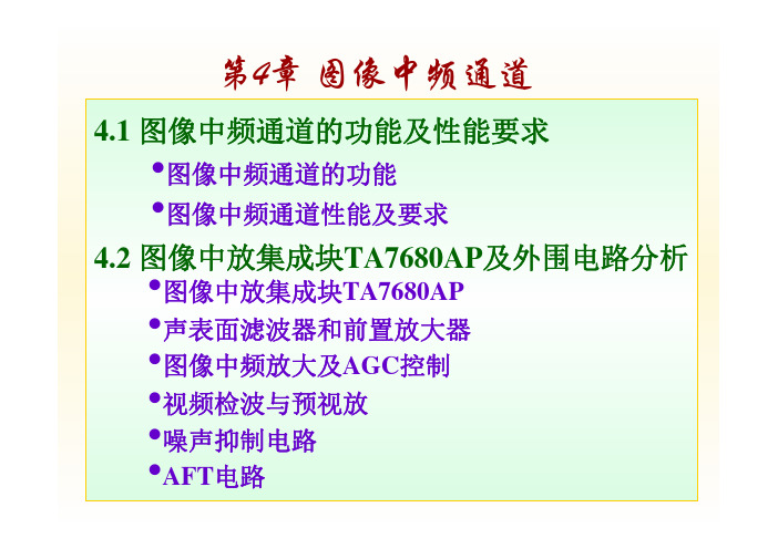 第4章 图像中频通道