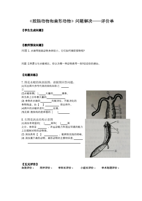 问题解决——评价单