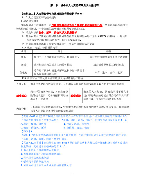 2021年中级经济师-人力-知识考点-21、第4章战略性人力资源管理第1节-3