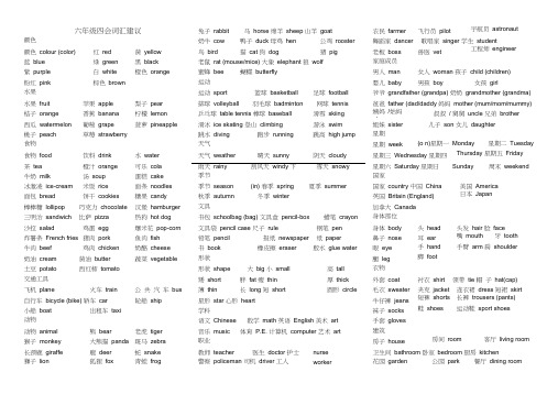 (完整版)小升初必背英语单词、词组(归纳总结版)