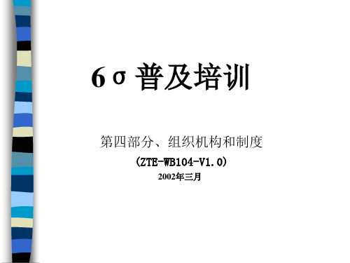 公司六西格玛管理(ppt 19页)