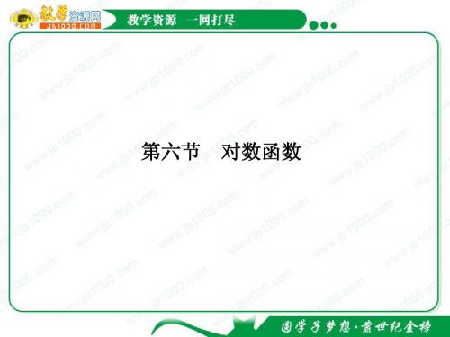 2011高考数学北师大版一轮复习:1.6《对数函数》