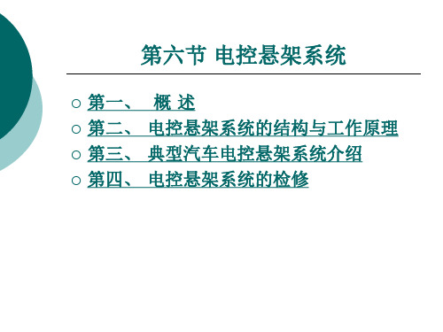 第六节_电控悬架系统