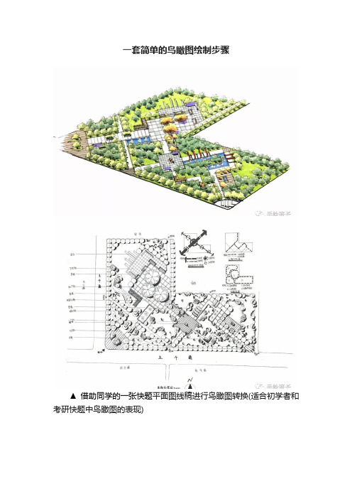 一套简单的鸟瞰图绘制步骤