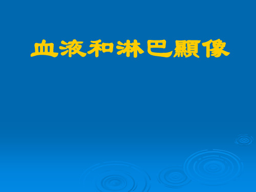 医学PPT课件：血液和淋巴显像-