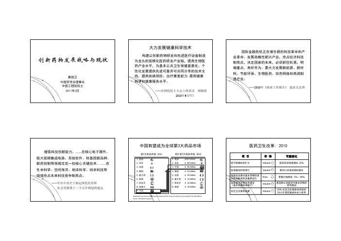 桑国卫副委员长创新药物报告
