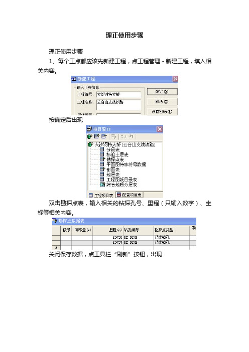 理正使用步骤