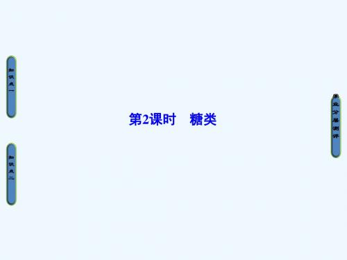 2018-2019学年高中化学 第二章 官能团与有机化学反应 烃的衍生物 第3节 醛和酮 糖类 第2课时 糖类讲义 鲁科