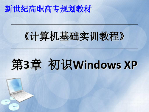 计算机基础实训教程-第3章精品PPT课件