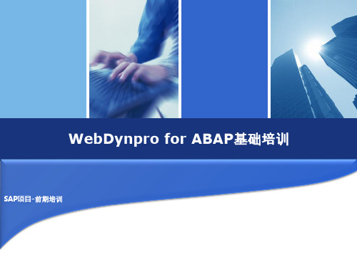 WebDynproforABAP_V1.0讲解