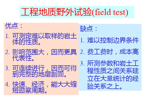 工程地质野外实验