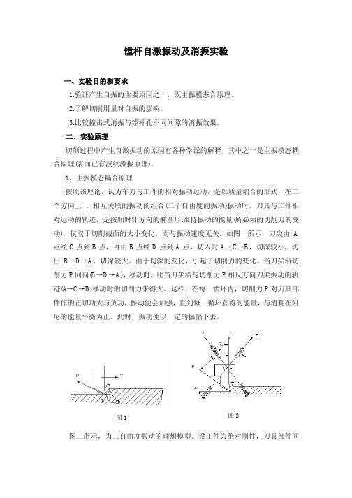 镗杆自激振动及消振实验