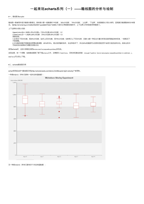 一起来玩echarts系列（一）------箱线图的分析与绘制