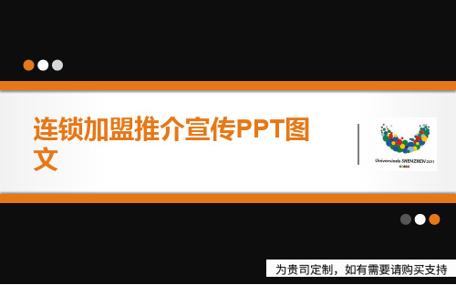 连锁加盟推介宣传PPT图文