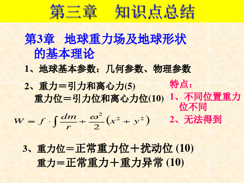 地球椭球基本参数及其相互关系