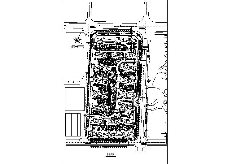 市中兴花园规划总平面CAD图