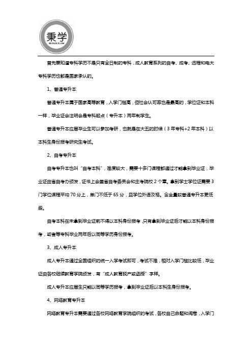 河南成人专升本院校有哪些专业